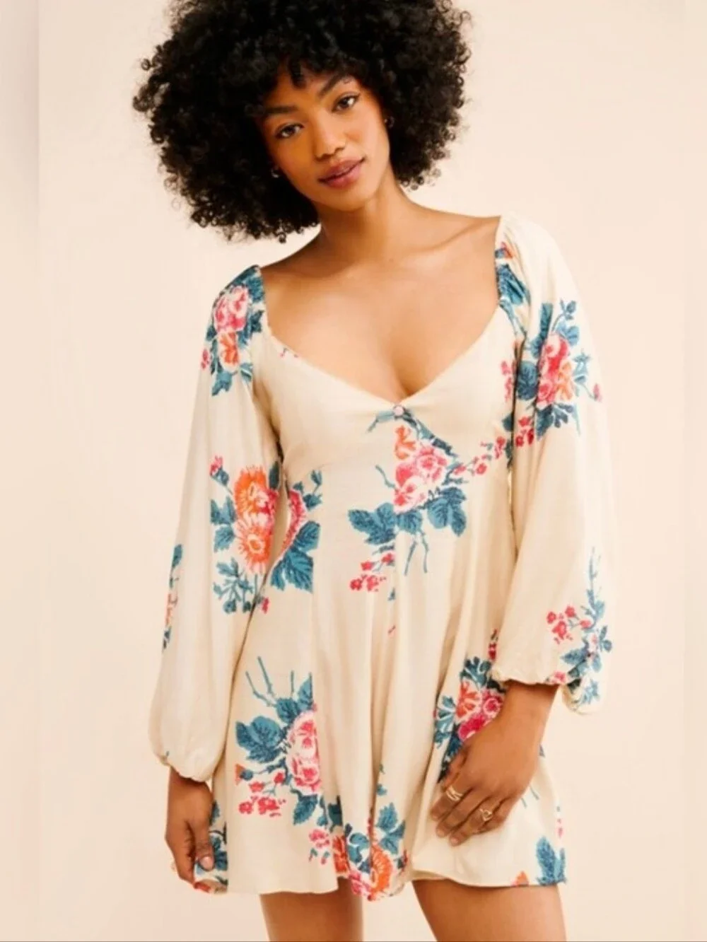 Free People Francesca Floral Mini Dress